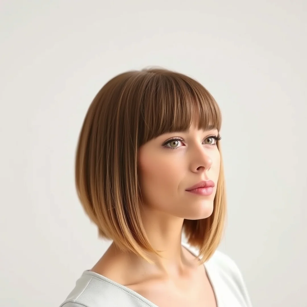 Rounded Face Bangs - 20 Long Bob Haircuts Bangs Put Together Instant Style Look