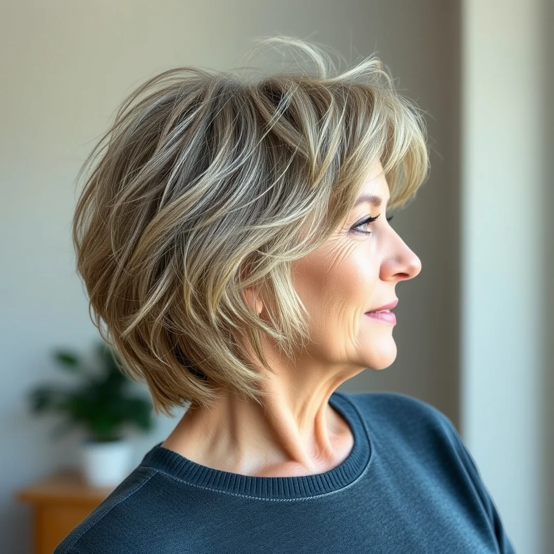 Choppy Layered Bob - 20 Sophisticated Short Haircuts Women 50 Stylists Love