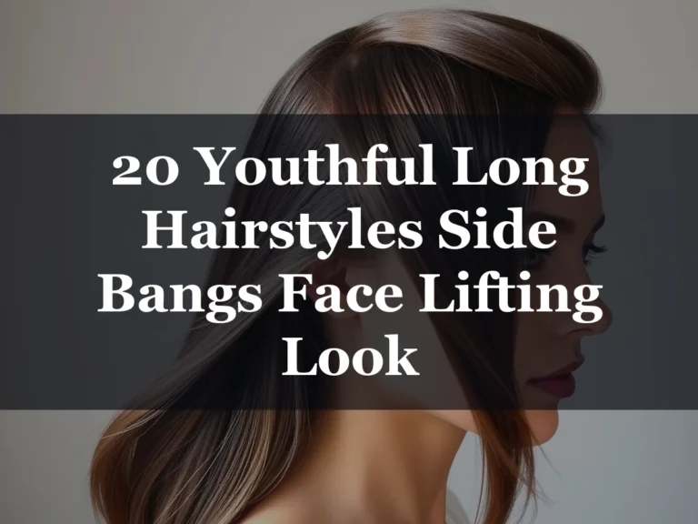 20 Youthful Long Hairstyles Side Bangs Face Lifting Look - 20 Youthful Long Hairstyles Side Bangs Face Lifting Look