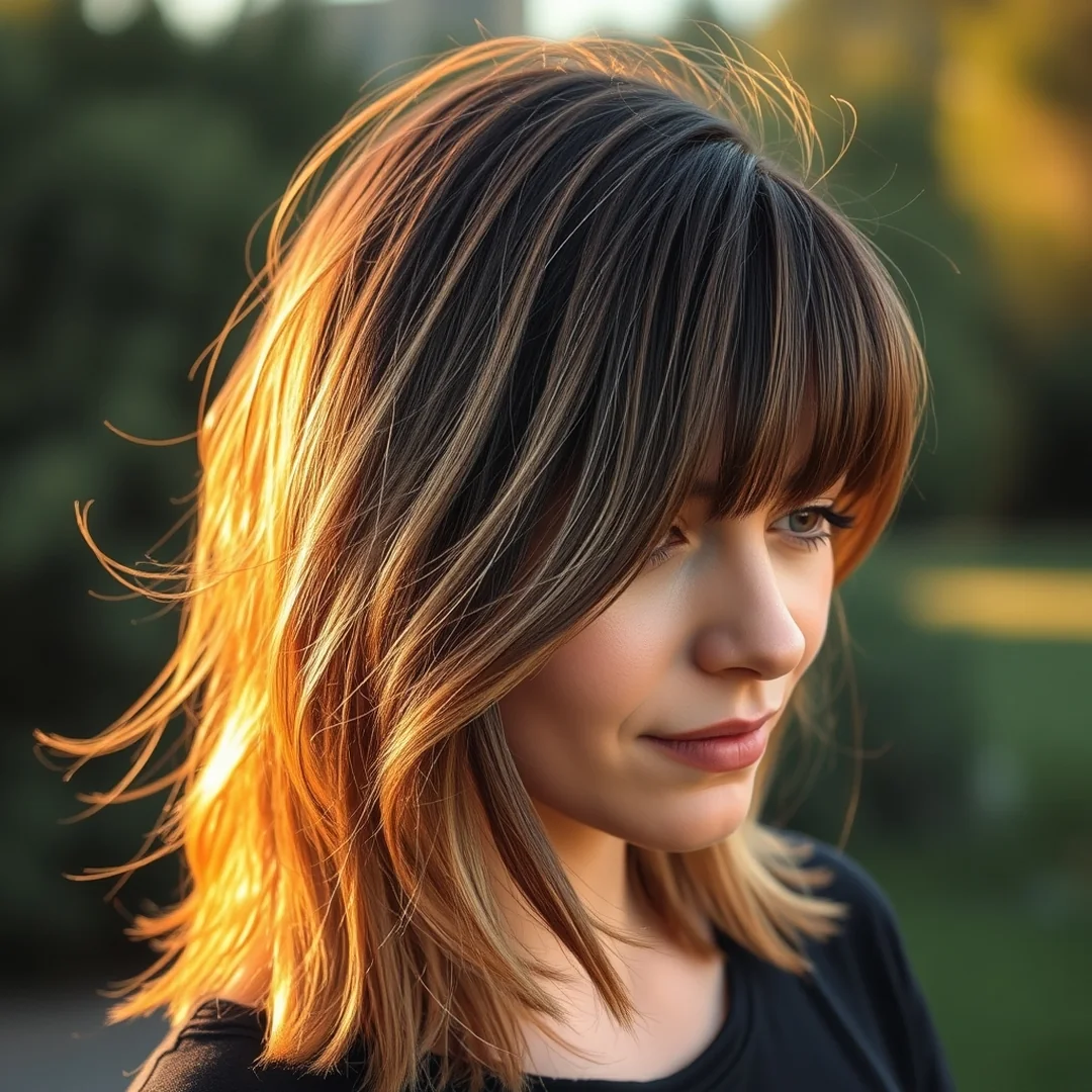 Textured Ends Long Style - 20 Youthful Long Hairstyles Side Bangs Face Lifting Look