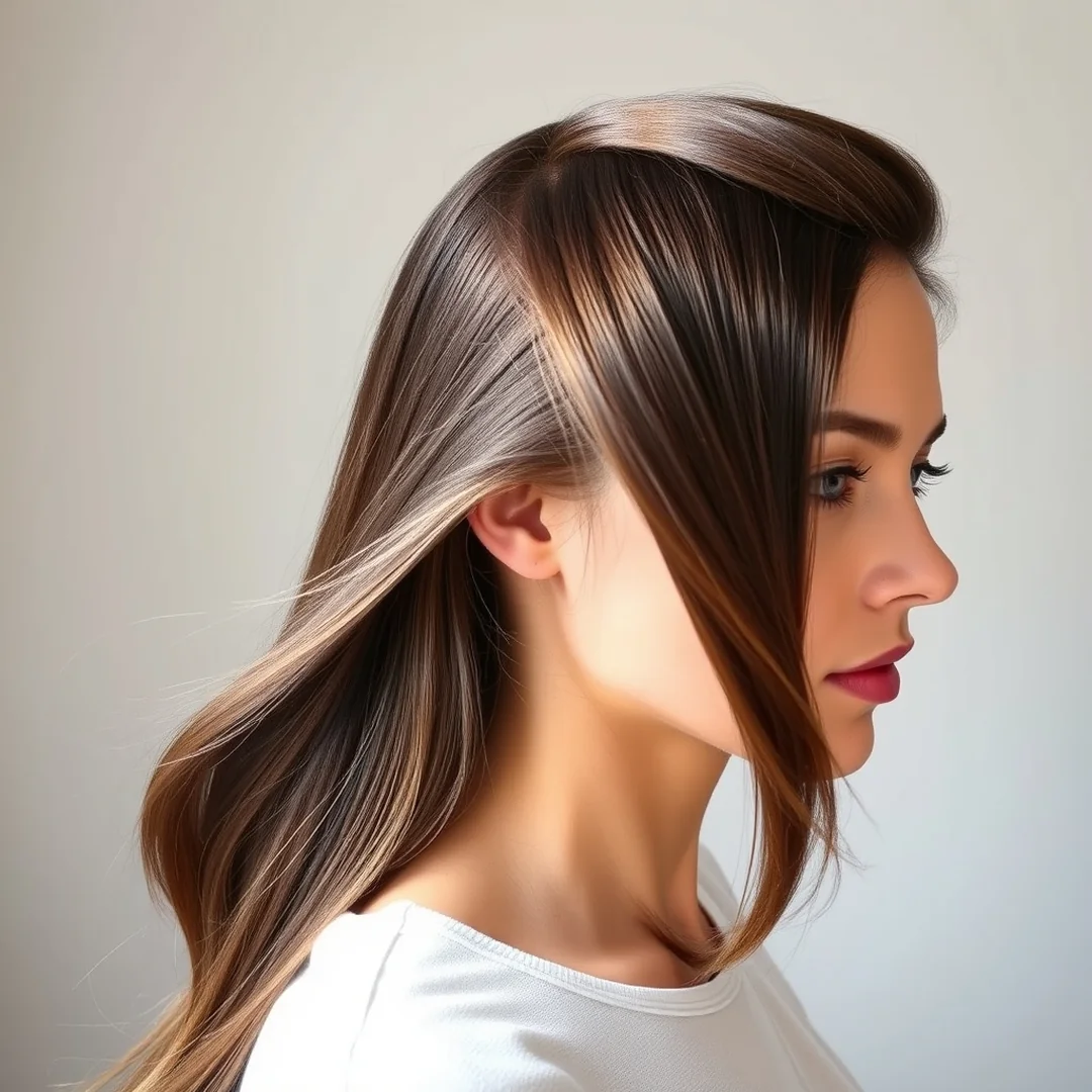 Deep Side Part Sweep - 20 Youthful Long Hairstyles Side Bangs Face Lifting Look
