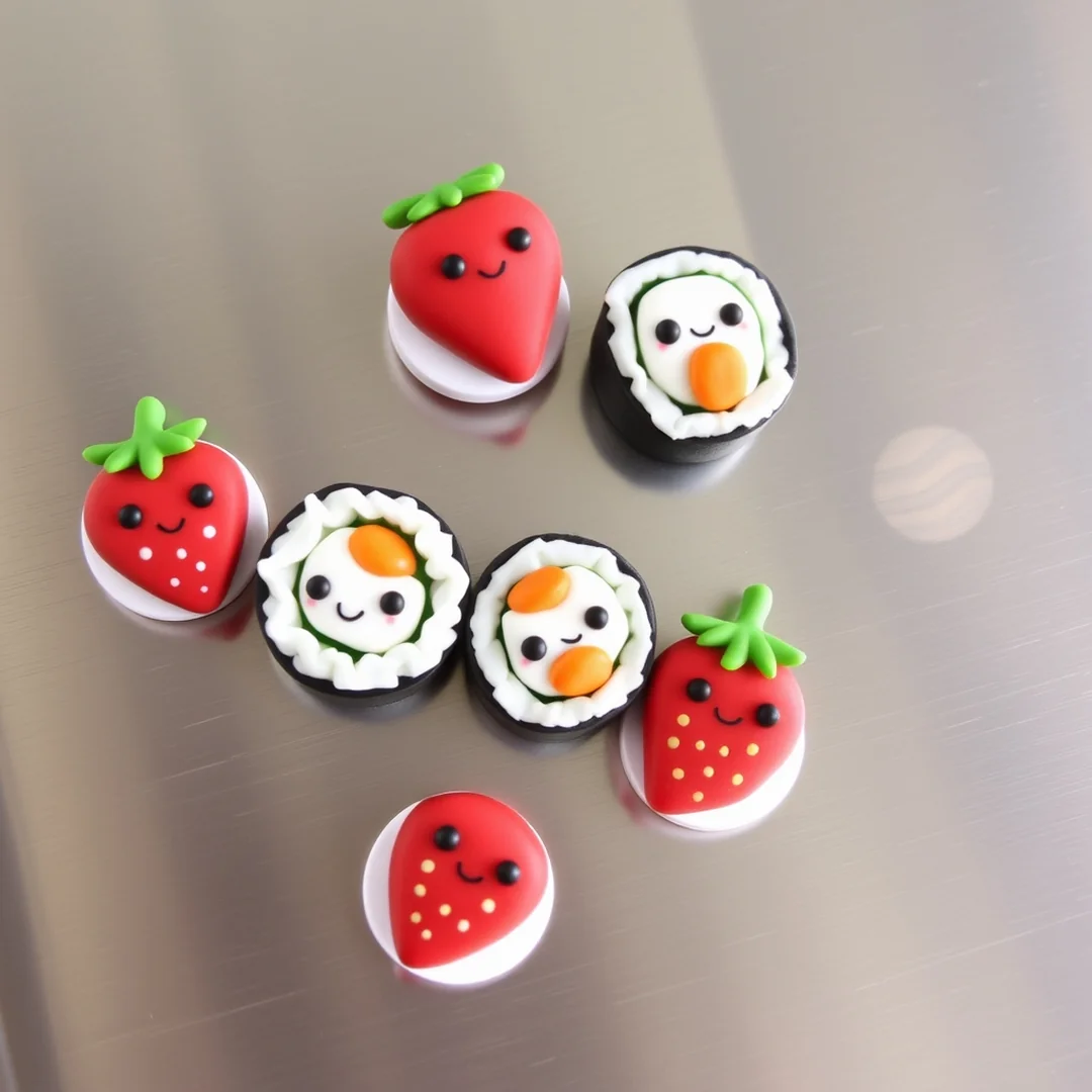 Clay Food Magnets - 15 Cute Kawaii DIY Craft Ideas to Make Today