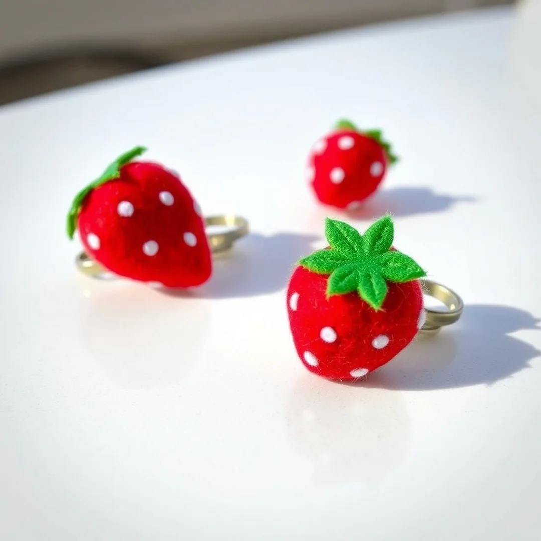 Felt Strawberry Clips - 15 Cute Kawaii DIY Craft Ideas to Make Today