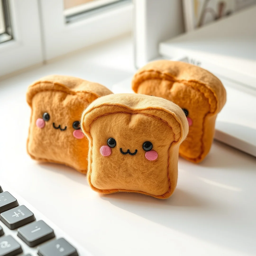 Felt Toast Plushies - 15 Cute Kawaii DIY Craft Ideas to Make Today
