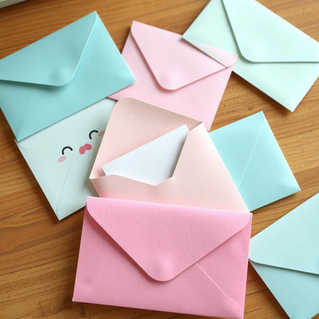 Paper Kawaii Envelopes - 15 Cute Kawaii DIY Craft Ideas to Make Today