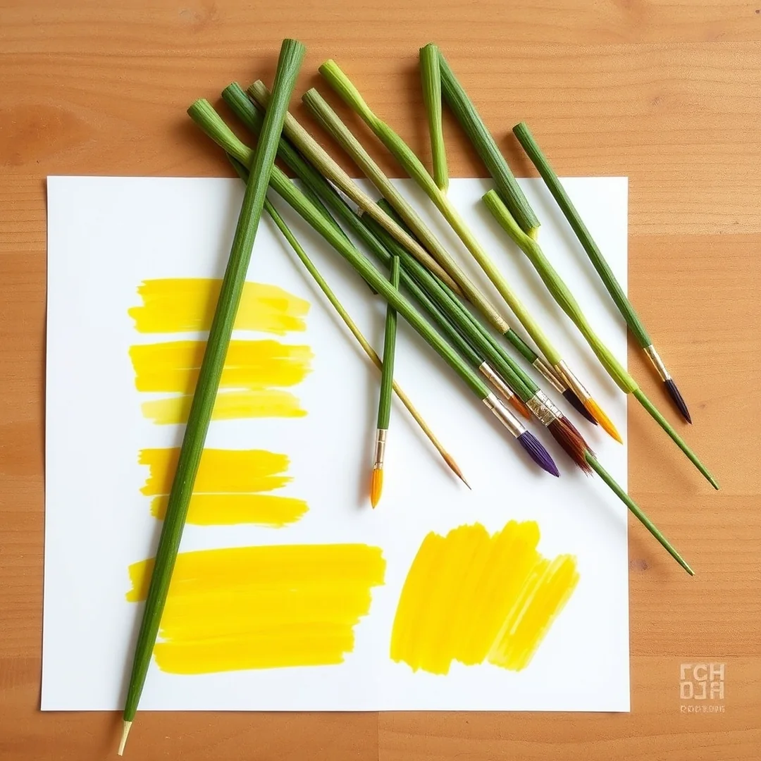 Dandelion Paint Brushes - 15 Dandelion Crafts for Toddlers to Enjoy