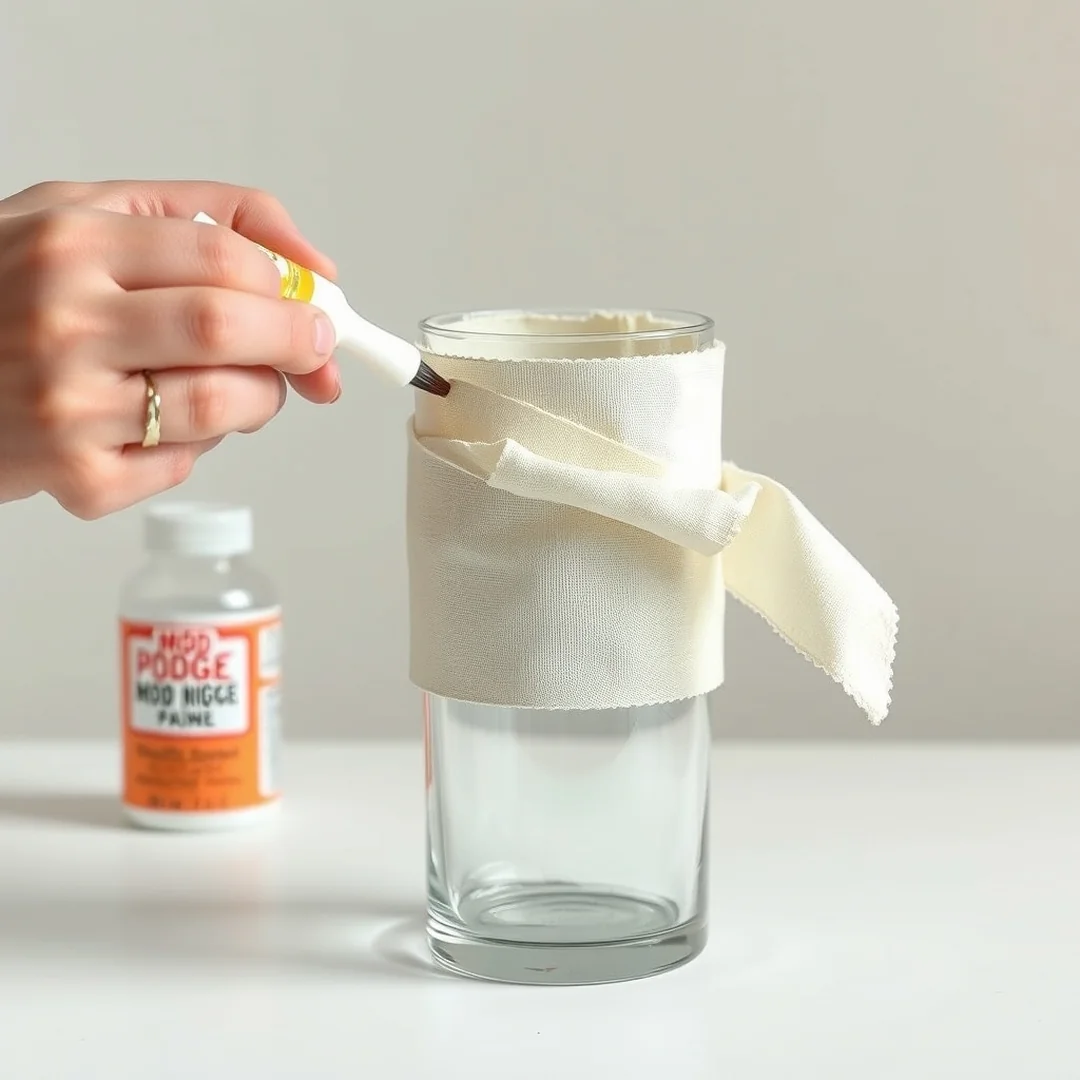 Decorating Glass Items - 15 How to Decoupage with Fabric Step by Step Beginner Guide