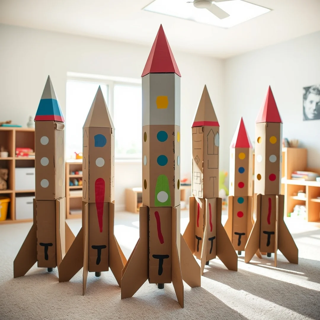 Cereal Box Rocket Ships - 15 Paper Rocket Ship Craft Ideas Kids Will Love
