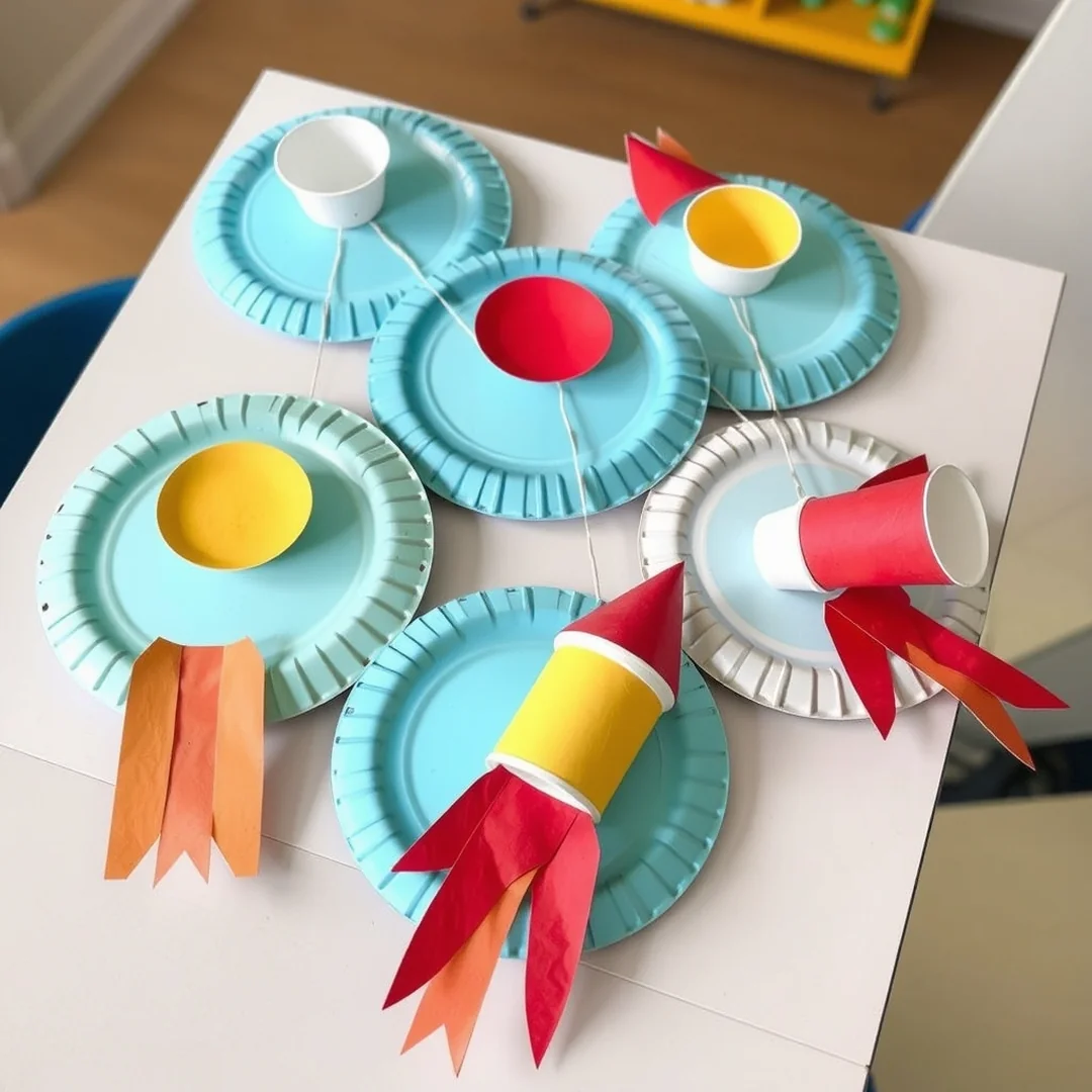 Paper Plate Rocket Crafts - 15 Paper Rocket Ship Craft Ideas Kids Will Love