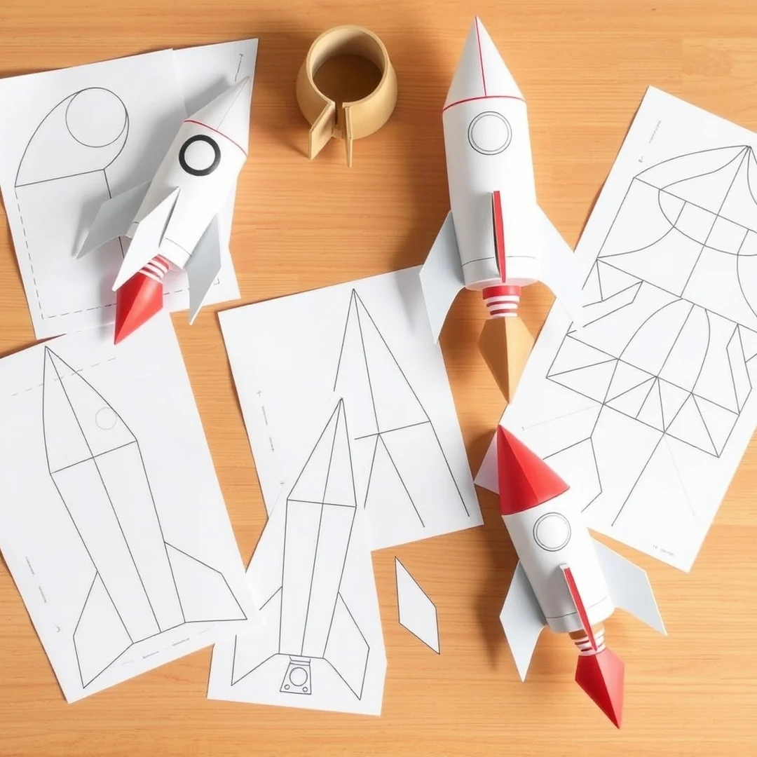 Printable Paper Rocket Templates - 15 Paper Rocket Ship Craft Ideas Kids Will Love