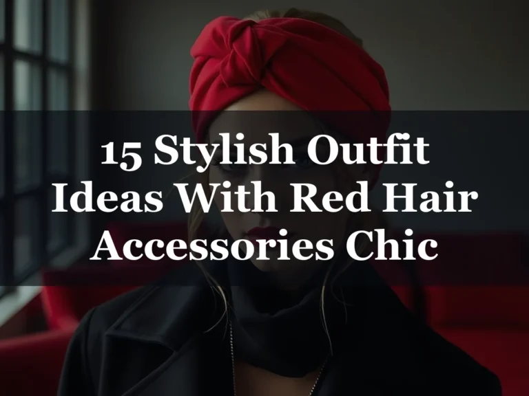 15 Stylish Outfit Ideas With Red Hair Accessories Chic - 15 Stylish Outfit Ideas With Red Hair Accessories Chic