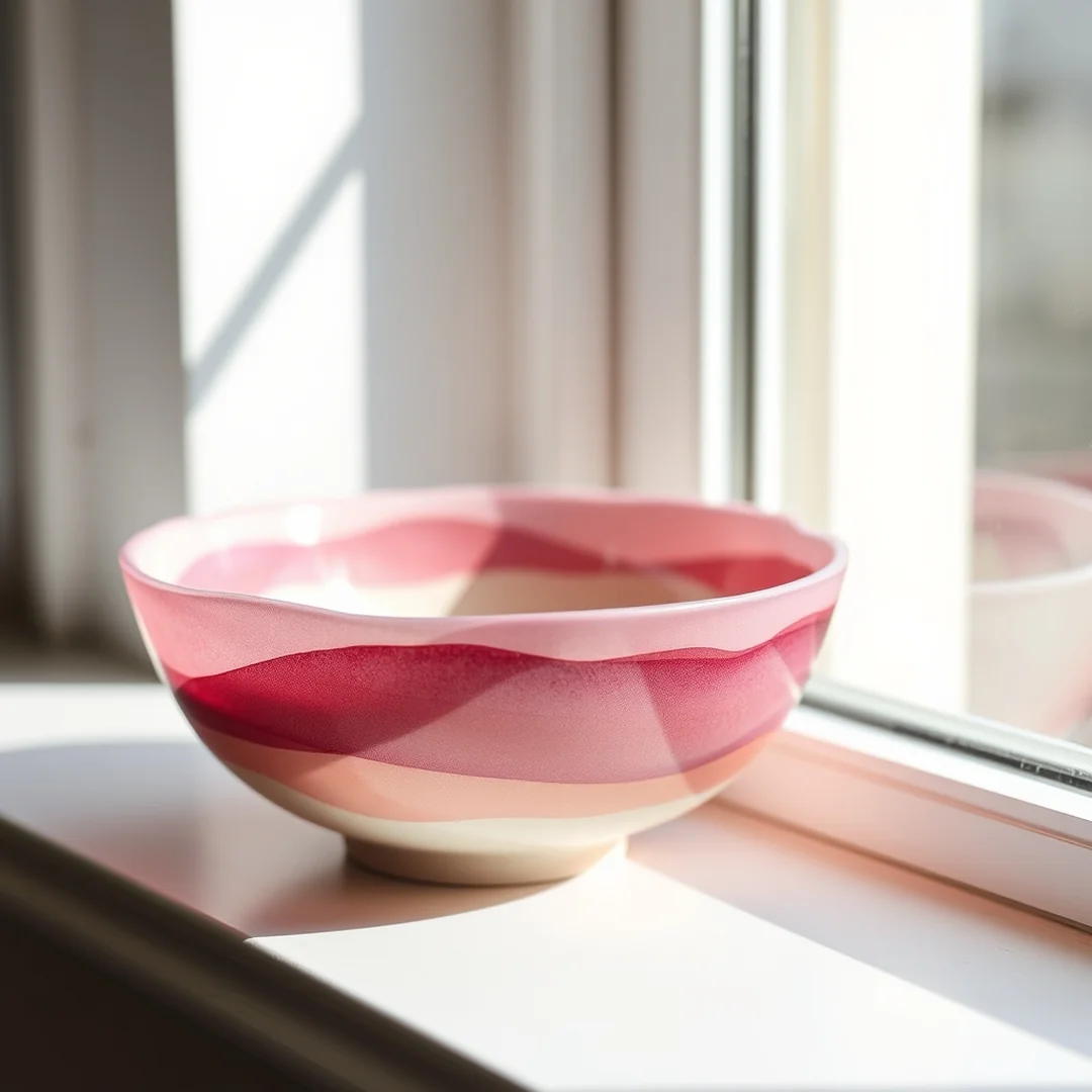 Layered Color Washes - 16 Easy Bowl Pottery Painting Ideas for Beginners