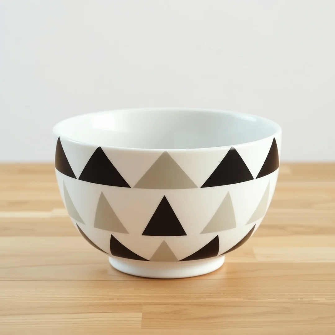 Minimalist Geometric Shapes - 16 Easy Bowl Pottery Painting Ideas for Beginners