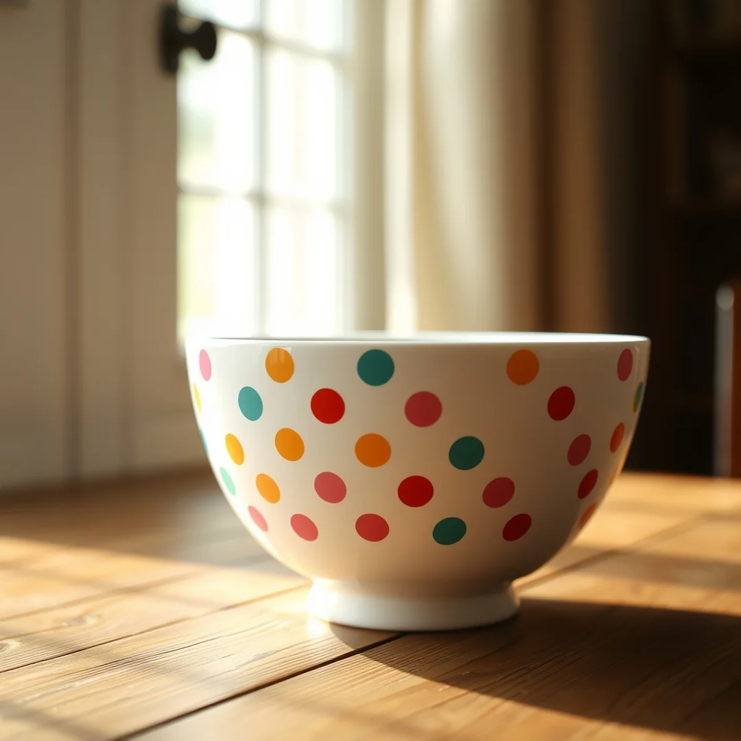Polka Dot Patterns - 16 Easy Bowl Pottery Painting Ideas for Beginners