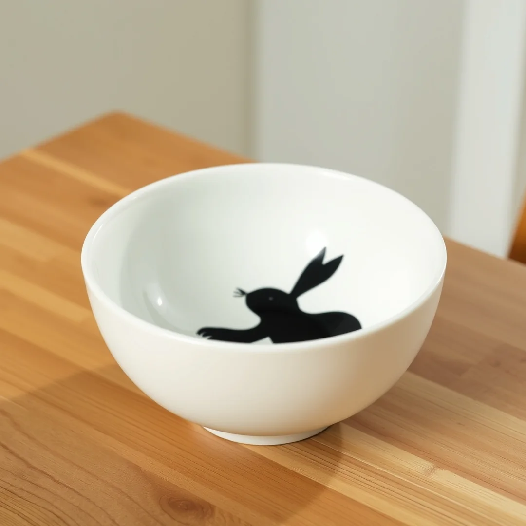 Whimsical Animal Silhouettes - 16 Easy Bowl Pottery Painting Ideas for Beginners