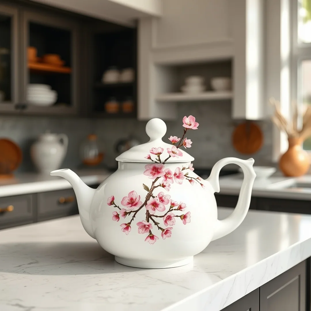 Artistic Cherry Blossom Branches - 16 Pottery Flower Painting Ideas for Handmade Decor