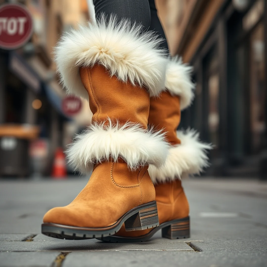 Furry Trimmed Boots - 16 Y2K Party Outfit Ideas Women Trending Pinterest Now