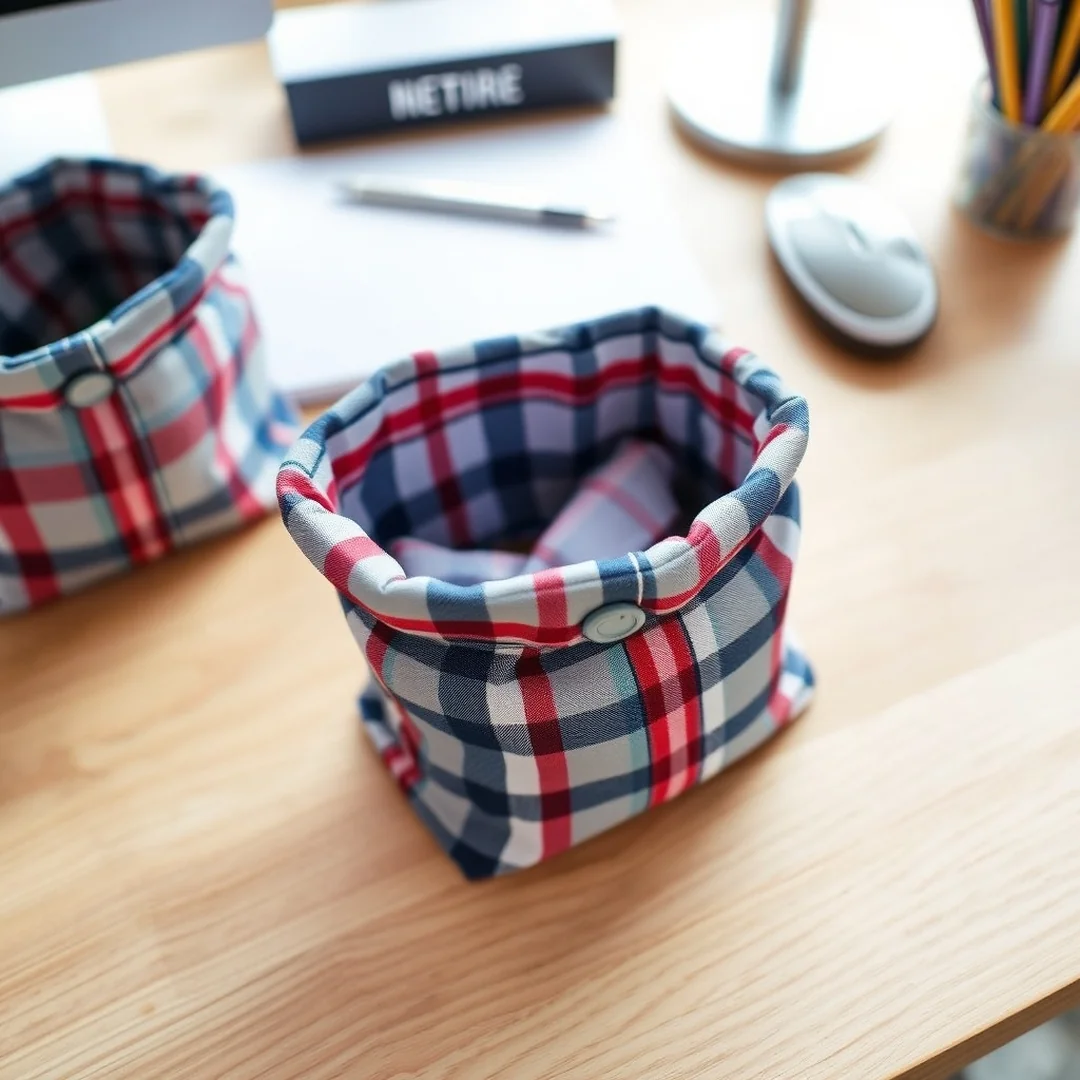 Shirt Sleeve Pouches - 17 Creative Ways to Upcycle Button Down Shirts