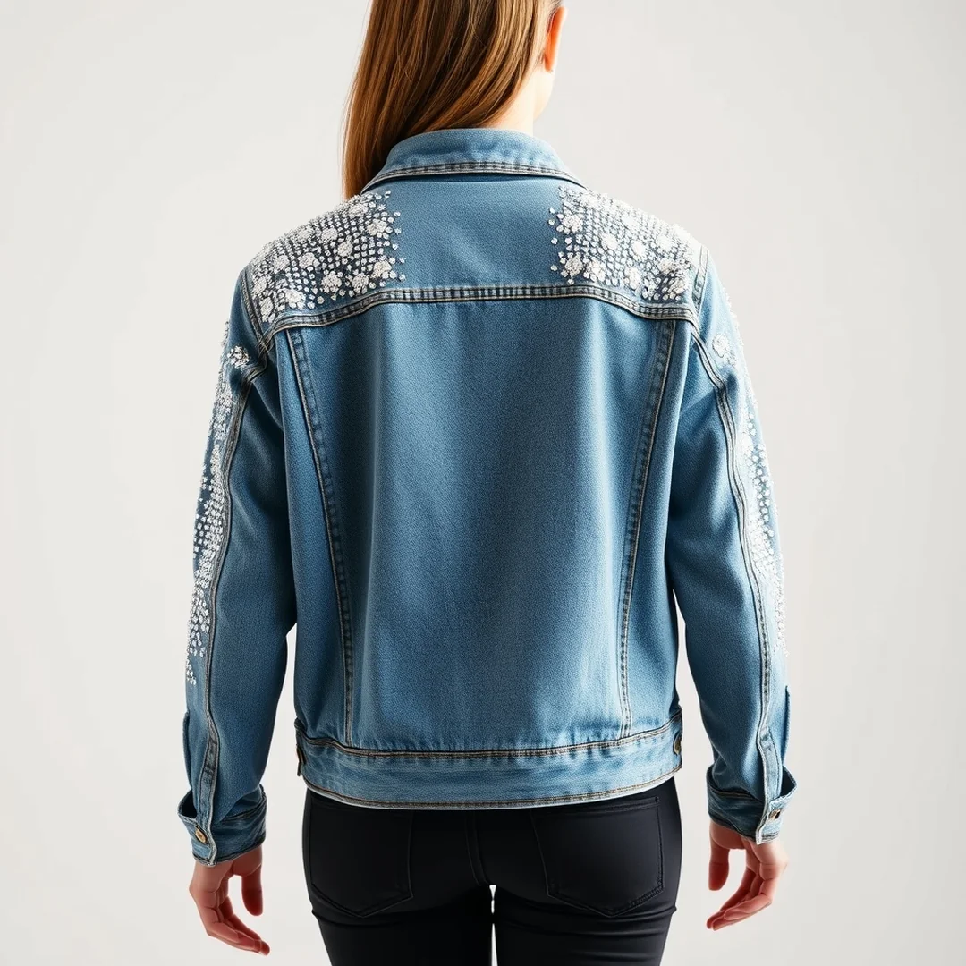 Bedazzled Denim Jackets - 17 Easy Rhinestone Projects That Look Expensive