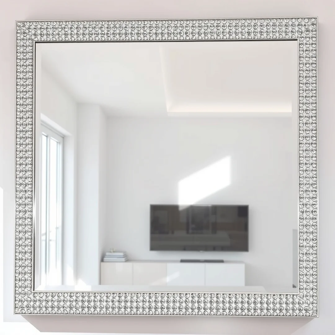 Crystal Decorated Mirrors - 17 Easy Rhinestone Projects That Look Expensive