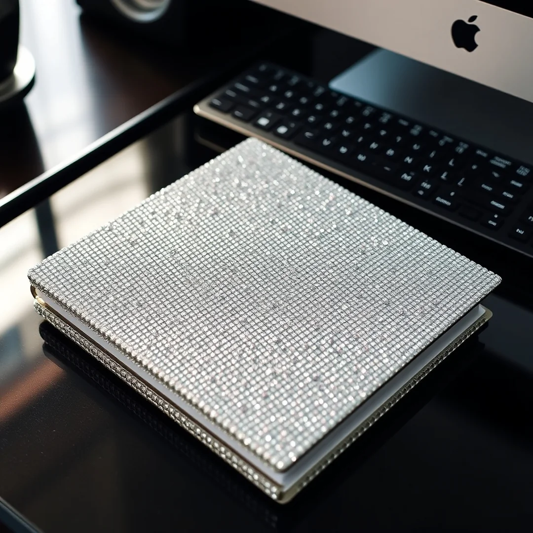 Custom Rhinestone Notebooks - 17 Easy Rhinestone Projects That Look Expensive