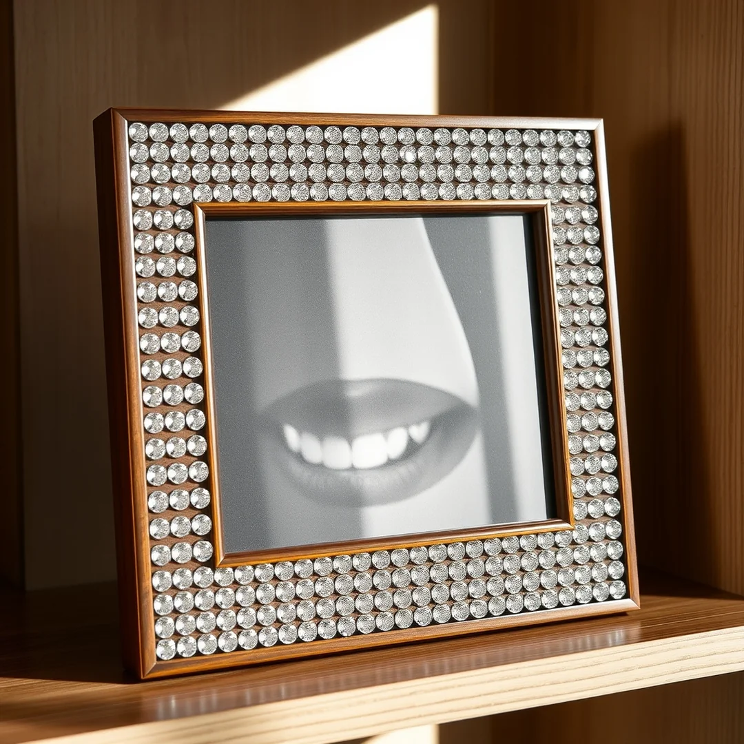 Glamorous Picture Frames - 17 Easy Rhinestone Projects That Look Expensive