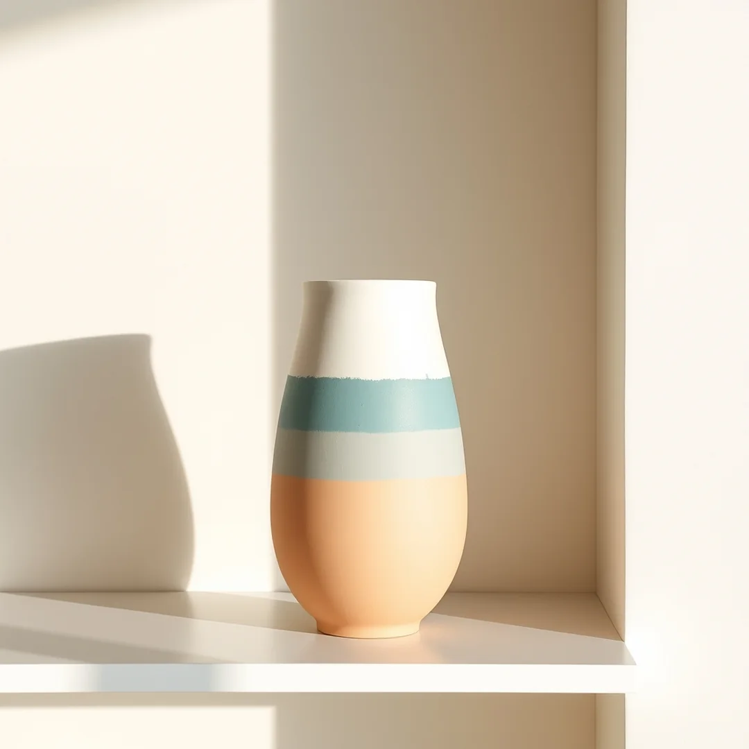 Minimalist Dip Dye - 17 Pottery Vase Painting Ideas for Home Decor
