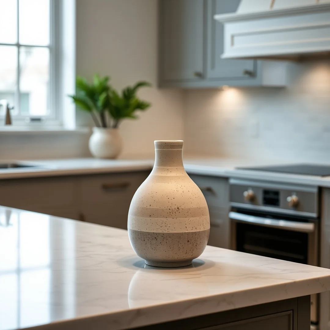 Neutral Speckled Finish - 17 Pottery Vase Painting Ideas for Home Decor