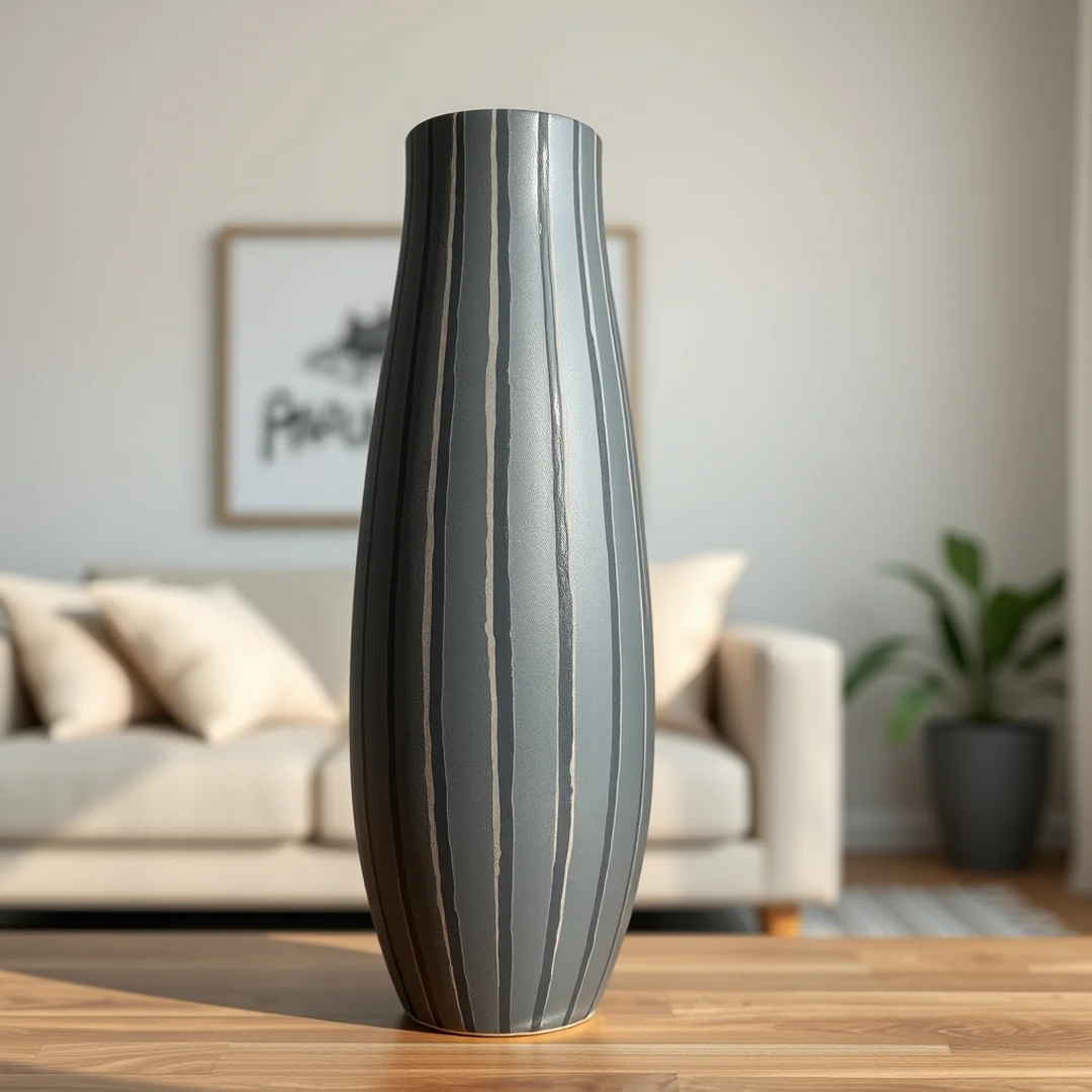 Vertical Stripe Designs - 17 Pottery Vase Painting Ideas for Home Decor