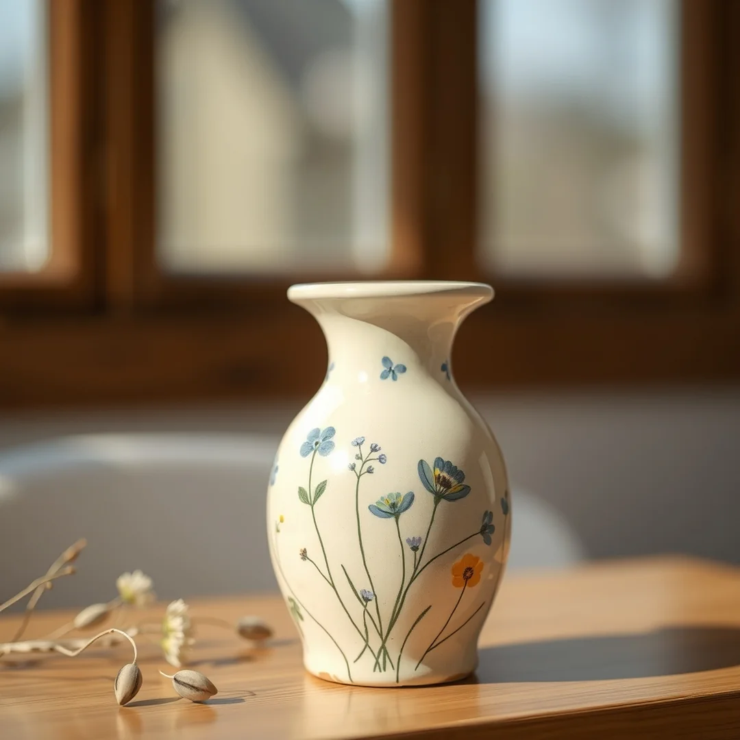 Whimsical Floral Patterns - 17 Pottery Vase Painting Ideas for Home Decor