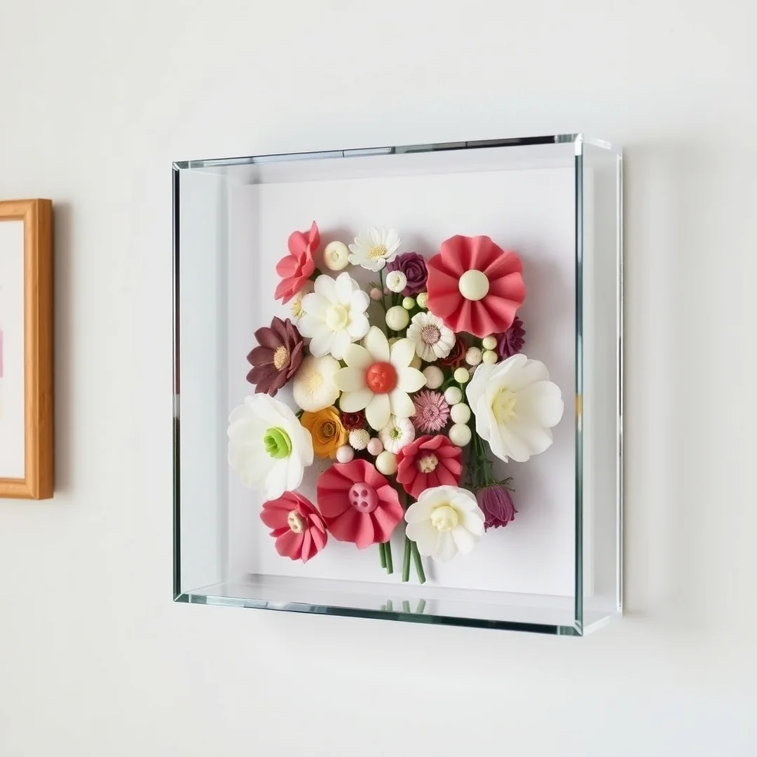 Sophisticated Button Floral Wall Art - 18 Button Flower Craft Ideas Adults Will Love