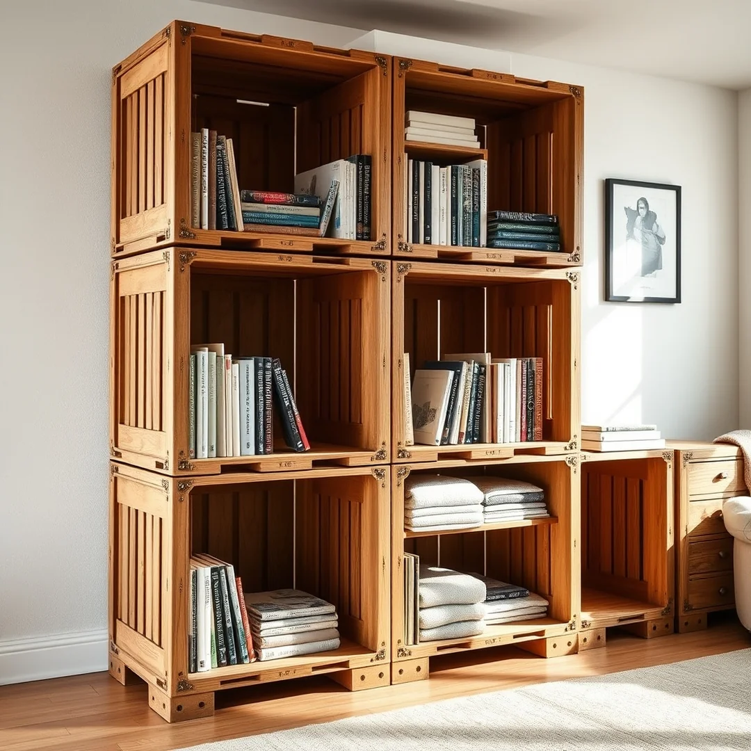 Upcycled Crate Cubbies - 18 DIY Wooden Box Ideas for Storage and Decor