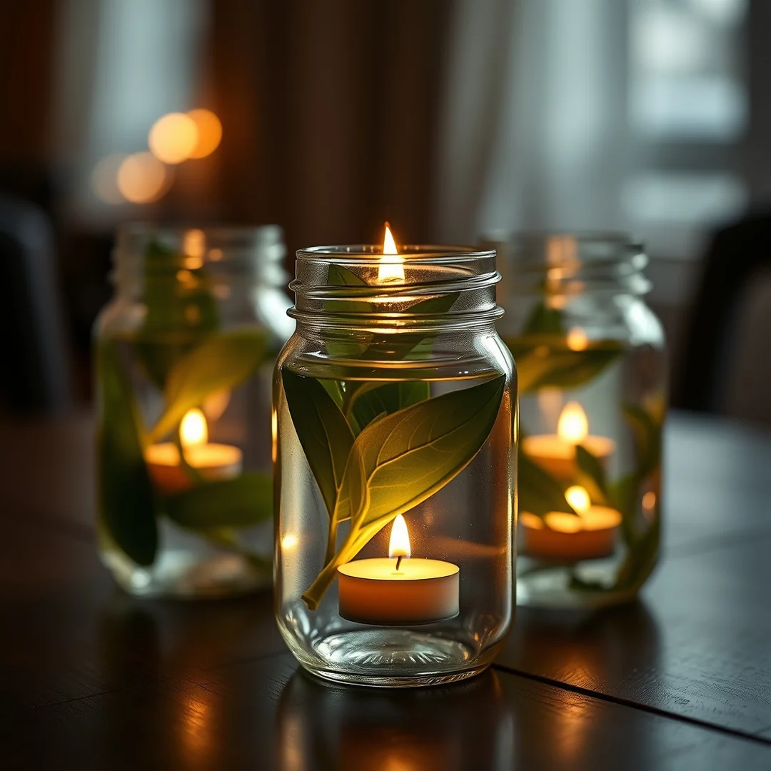 Floating Candle Jars - 18 Glass Jar Decorating Ideas for Every Room