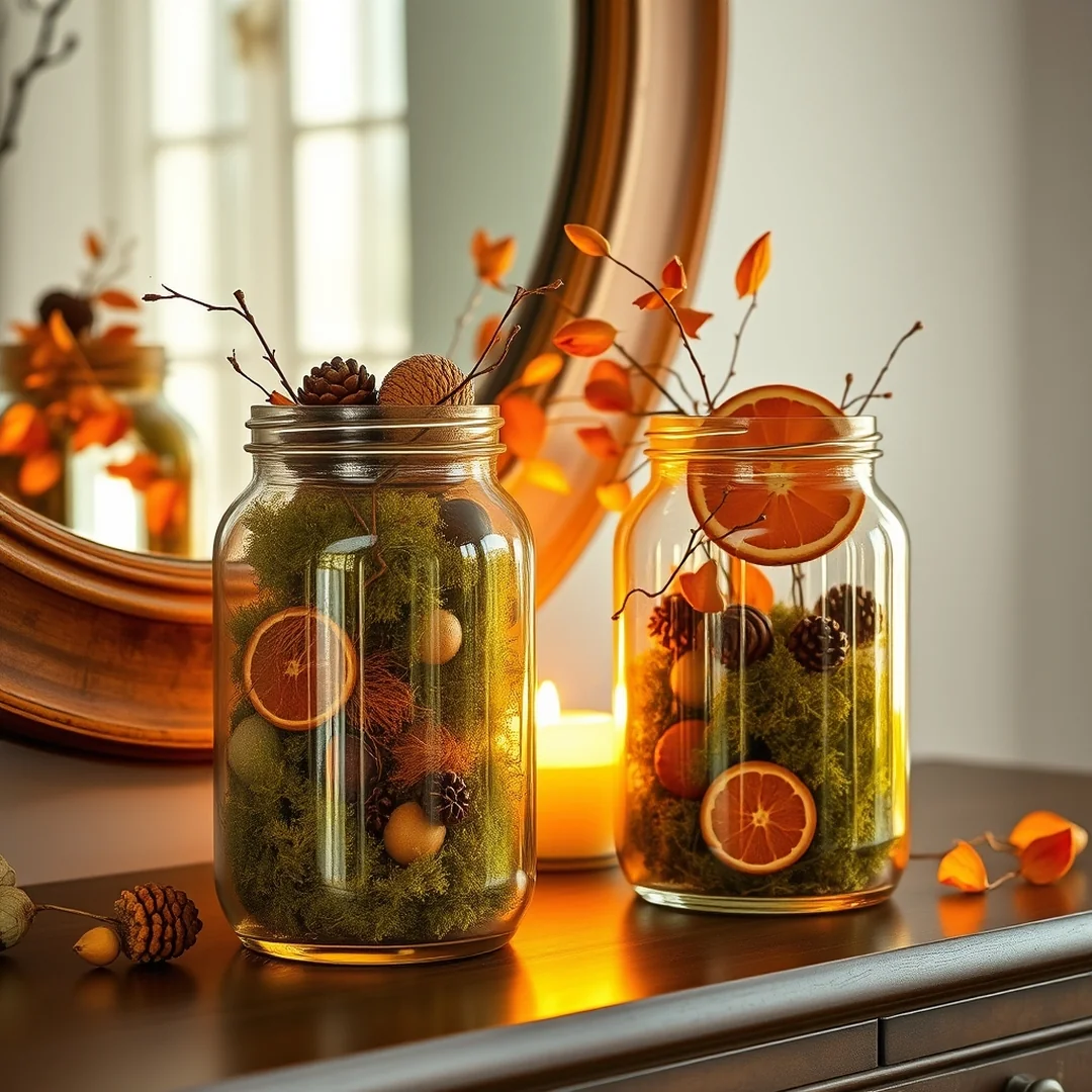 Seasonal Jar Displays - 18 Glass Jar Decorating Ideas for Every Room