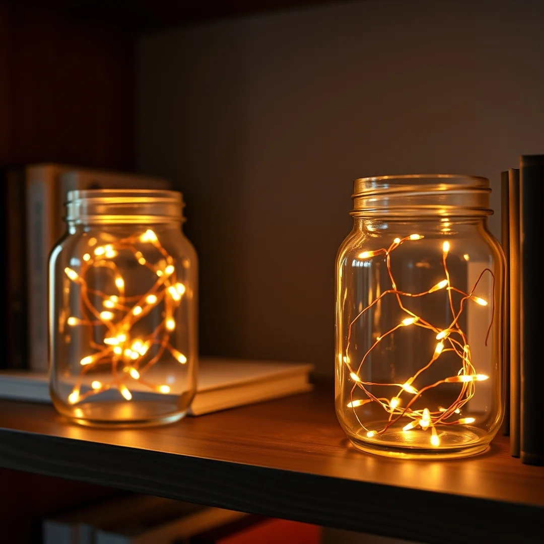 Twinkle Light Jars - 18 Glass Jar Decorating Ideas for Every Room