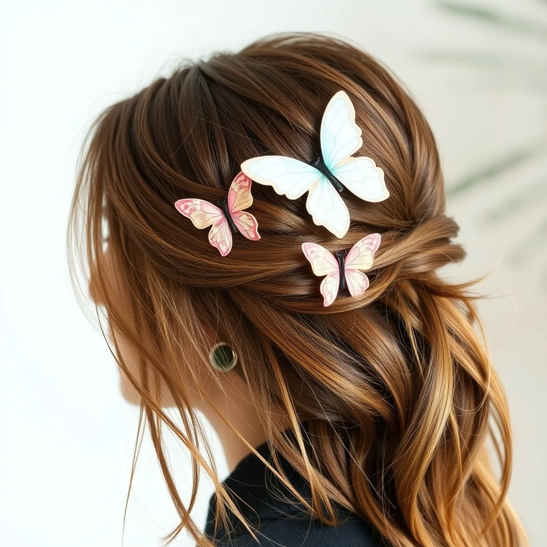 Butterfly Hair Clips - 18 Streetwear Early 2000s Style Outfit Ideas Women
