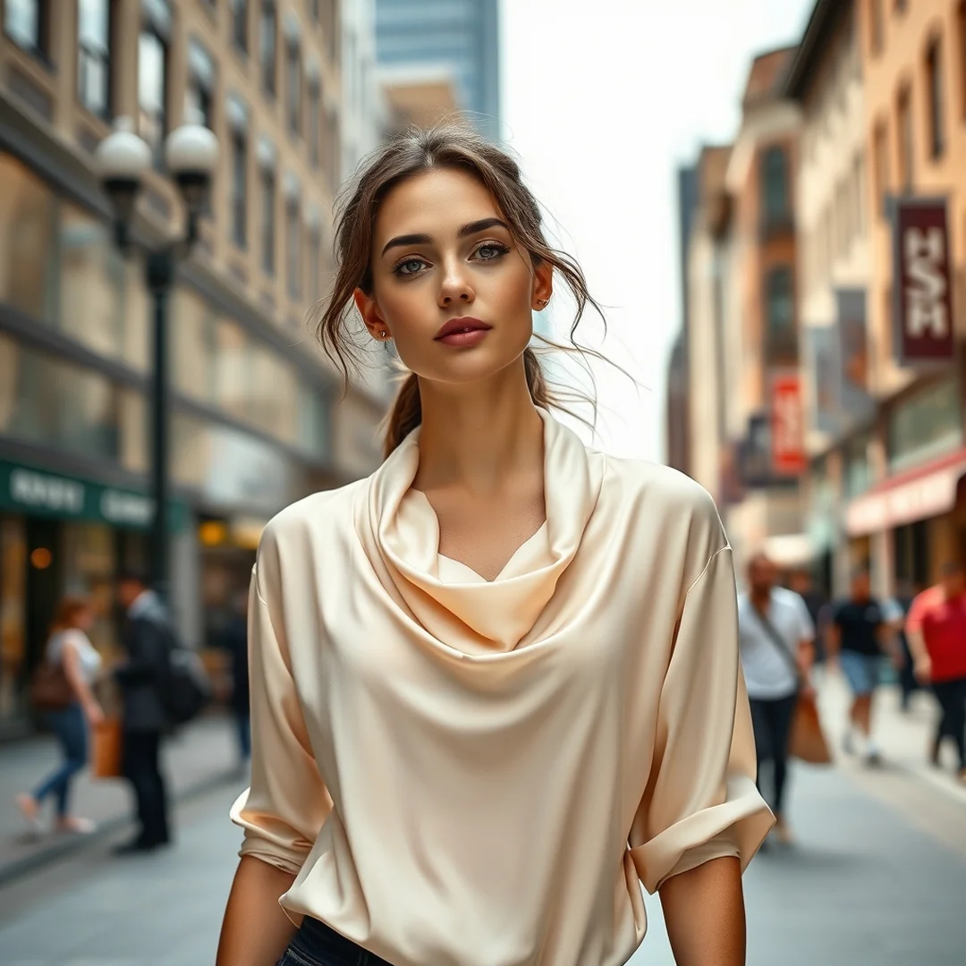 Cowl Neck Tops - 18 Streetwear Early 2000s Style Outfit Ideas Women