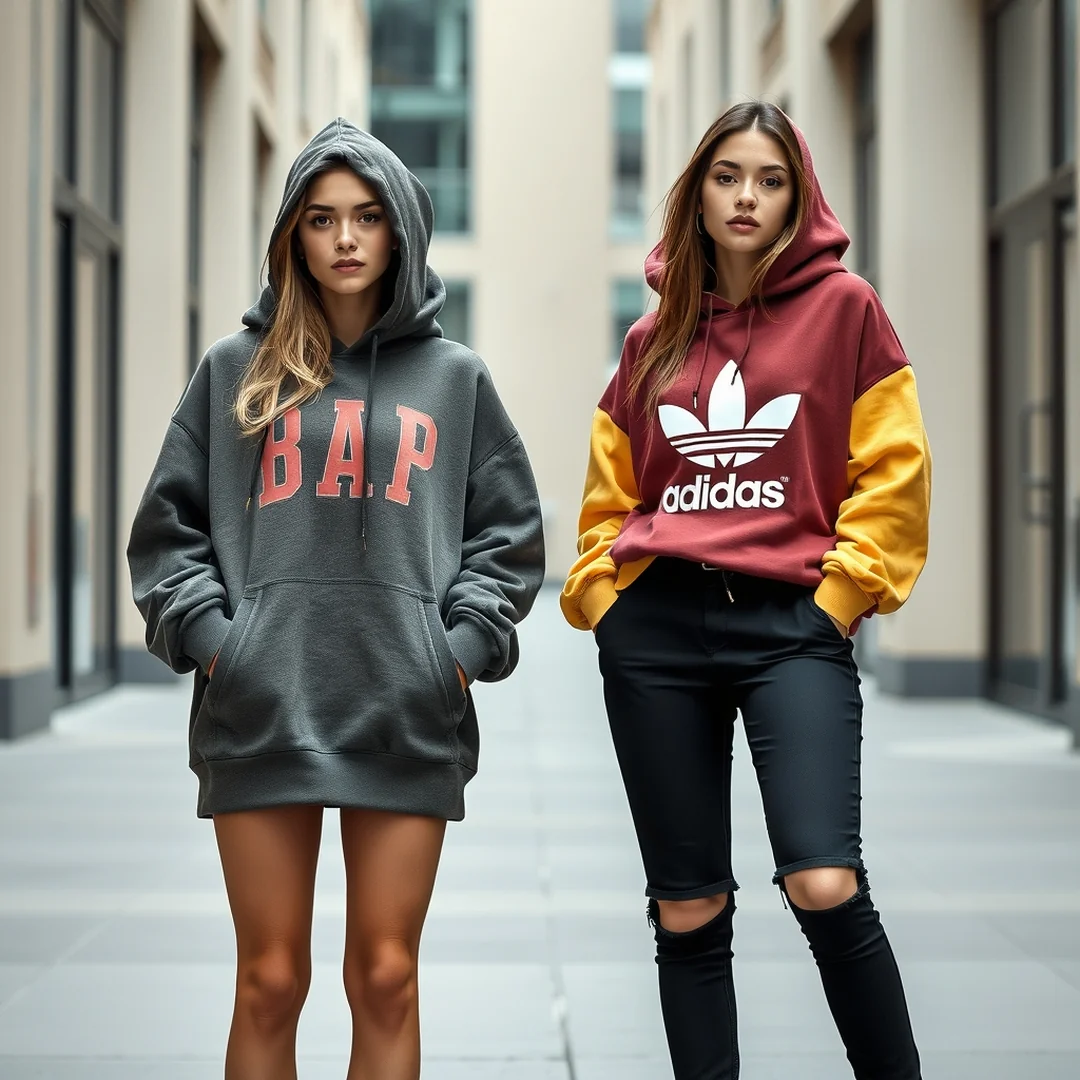 Graphic Hoodie Outfits - 18 Streetwear Early 2000s Style Outfit Ideas Women