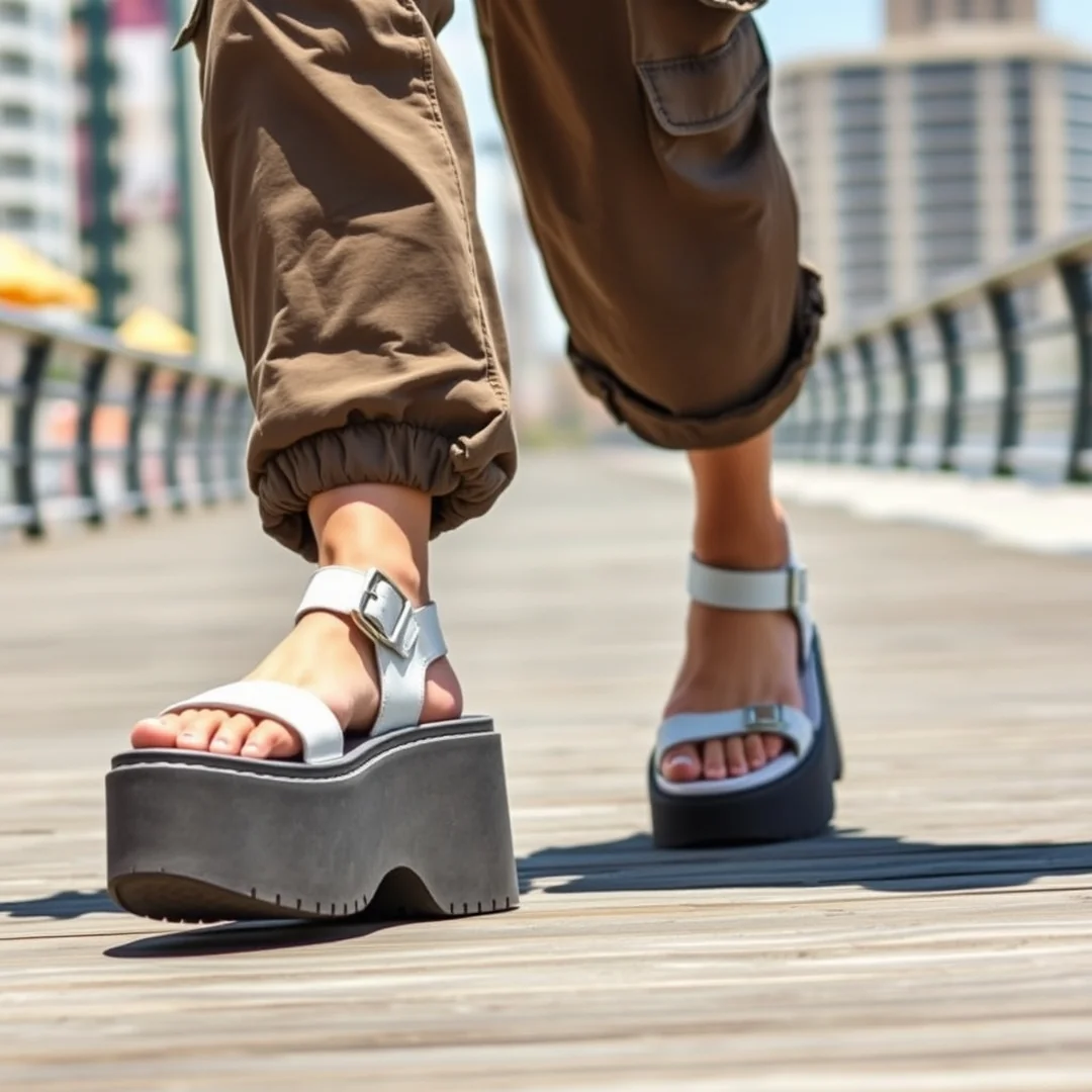 Platform Sandals - 18 Streetwear Early 2000s Style Outfit Ideas Women