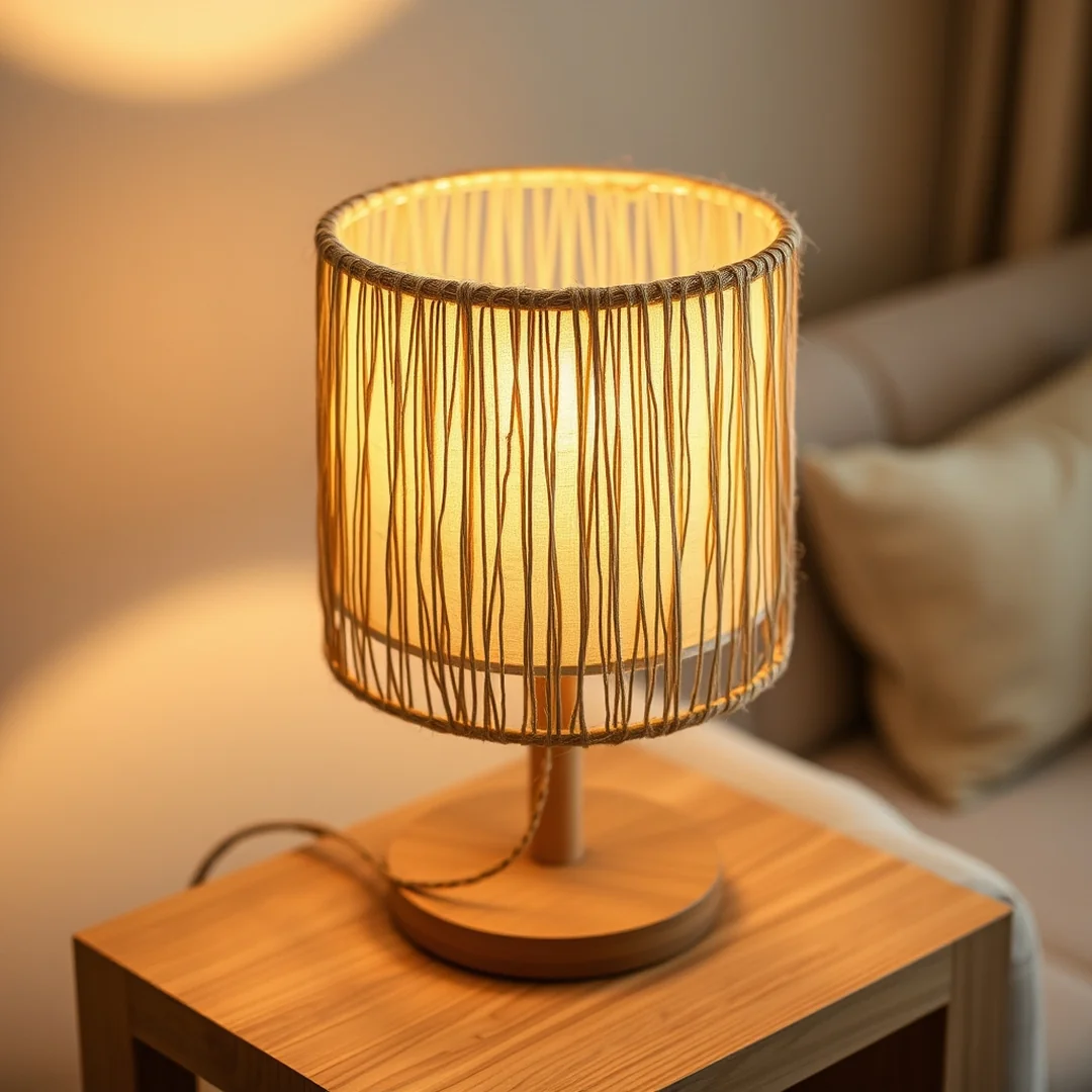 Simple Twine Wraps - 18 Upcycle Lampshade Ideas Transform Any Room Easily