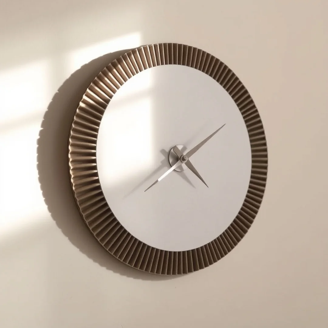 Custom Cardboard Wall Clocks - 19 Creative Cardboard DIY Projects You'll Love