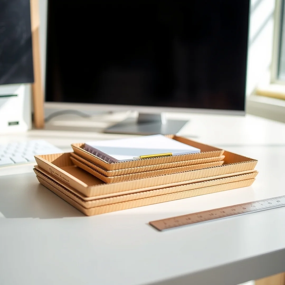 Decorative Desk Trays - 19 Creative Cardboard DIY Projects You'll Love