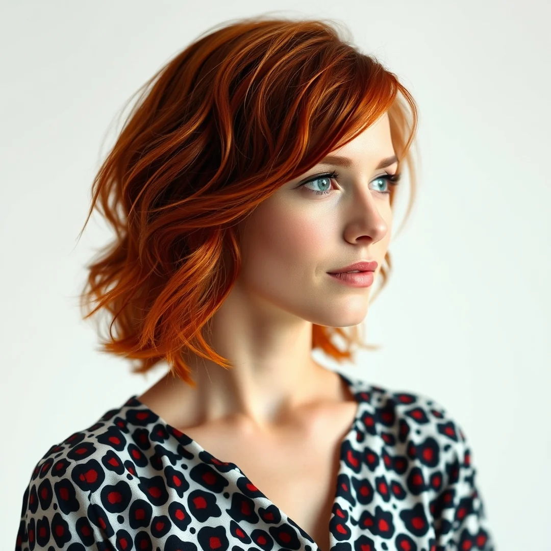 Bold Patterns For Redheads - 19 Y2K Outfits That Pop With Red Hair Style Ideas Now