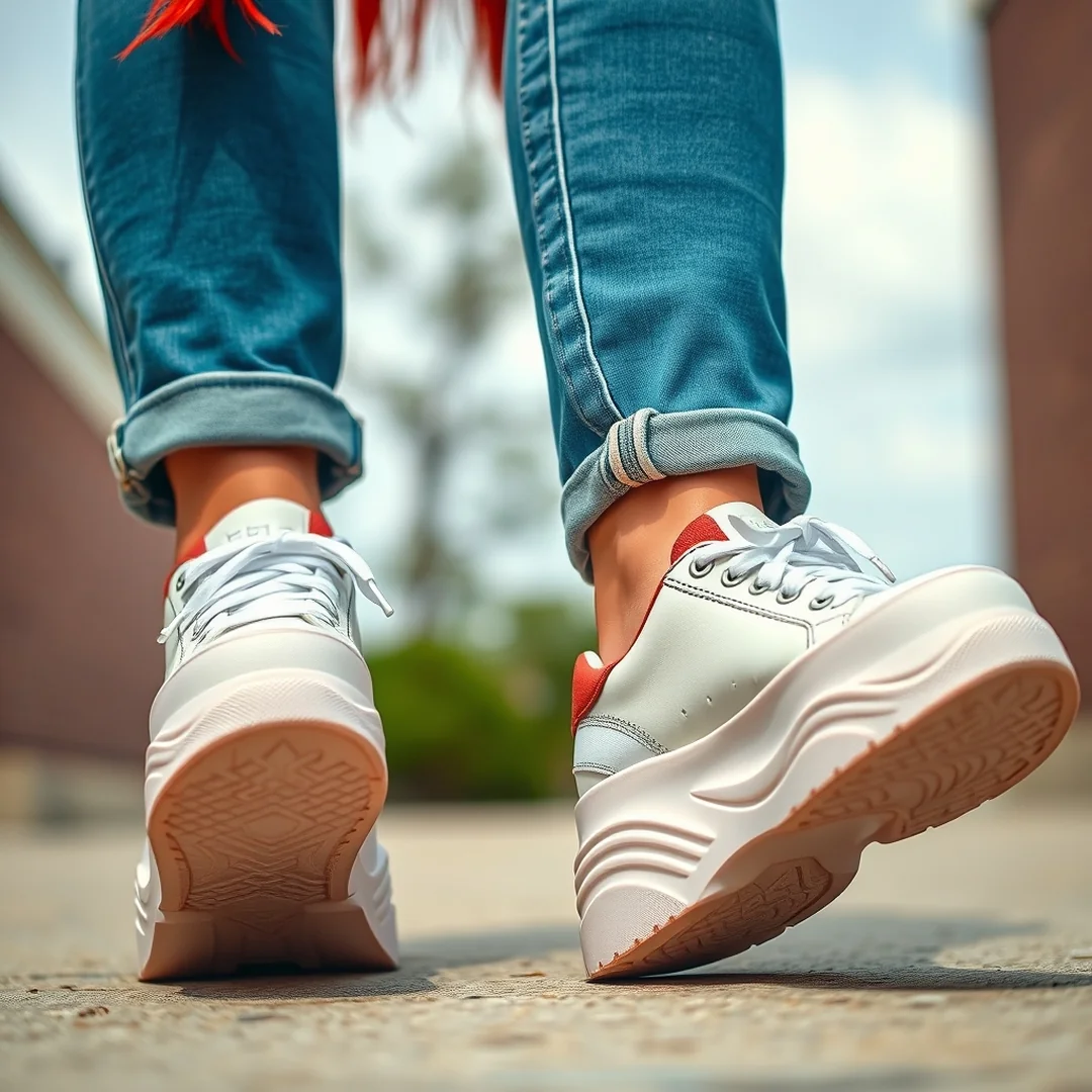 Chunky Platform Sneakers - 19 Y2K Outfits That Pop With Red Hair Style Ideas Now