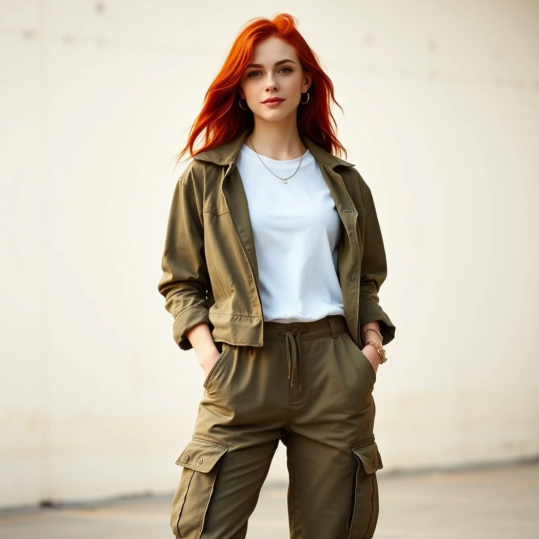 Cargo Pant Outfits - 19 Y2K Outfits That Pop With Red Hair Style Ideas Now