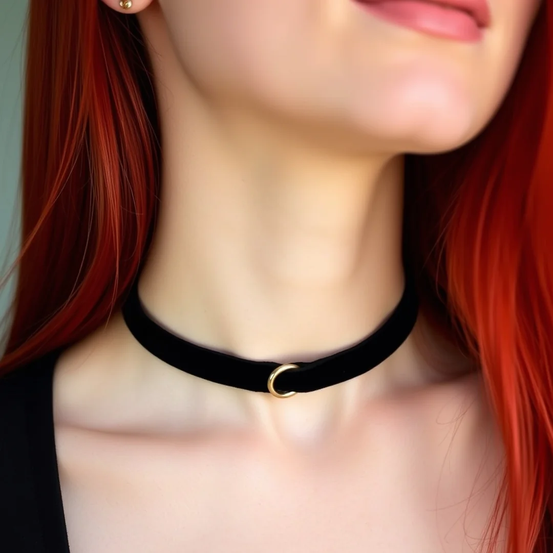 Choker Necklace Styles - 19 Y2K Outfits That Pop With Red Hair Style Ideas Now