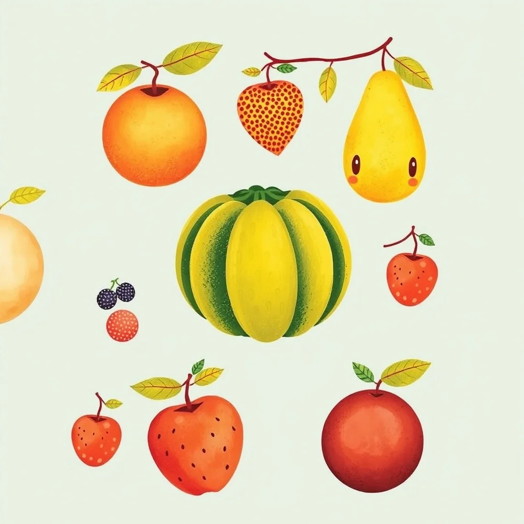 Charming Fruit Prints - 20 Pottery Painting Ideas for Stunning Designs
